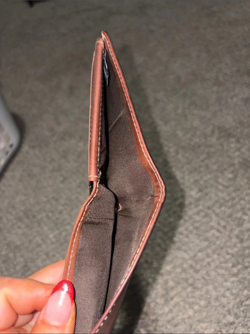 Steve Madden Chestnut Brown Leather Wallet